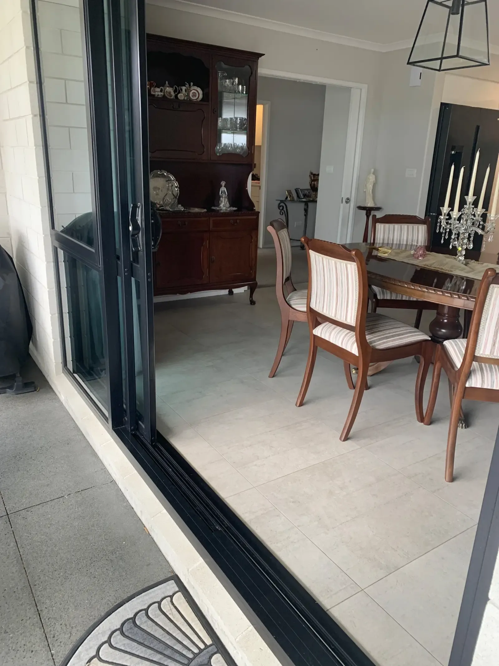 Before - Wall Screen sliding door