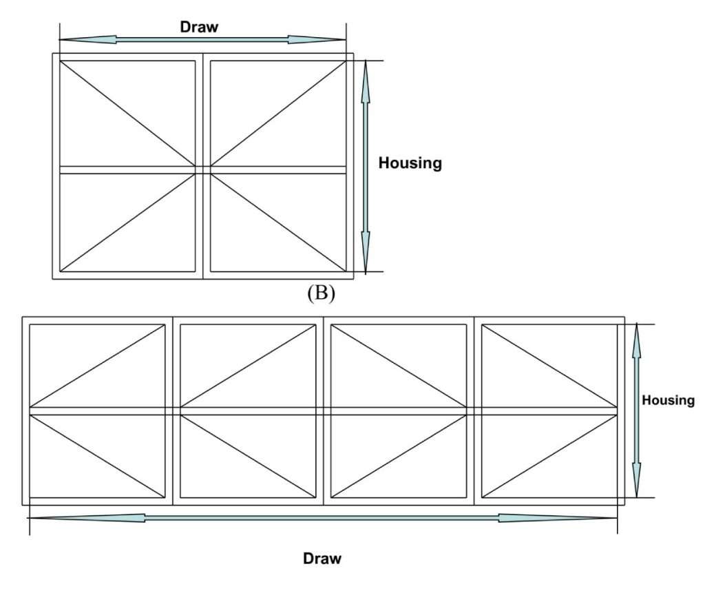 Measuring guide for retractable fly screens on Bi-Fold doors.